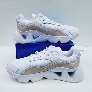 Nike RYZ 365 II 2 White Metallic Casual Lifestyle CU4874-100 Women Sz 12 NO BOX